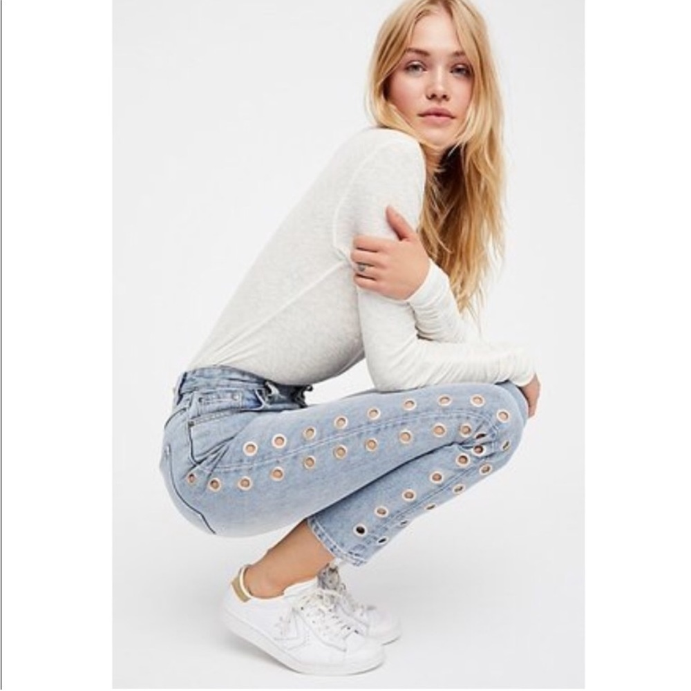 MINKPINK | Eyelet Jeans